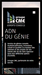 Mobile Screenshot of groupecme.ca