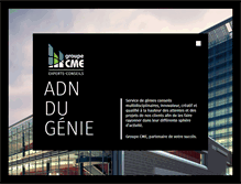 Tablet Screenshot of groupecme.ca